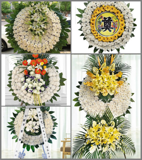 河南南阳卧龙区潦河坡镇周沟村花圈速递
